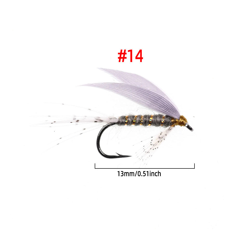 #14 Grey Drake Wing Pheasant Tippets Tail Wet Fly