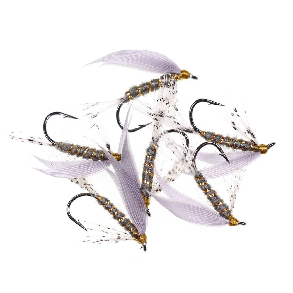 #14 Grey Drake Wing Pheasant Tippets Tail Wet Fly
