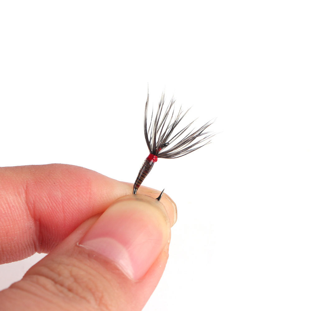 #14 #16 #18 Epoxy Tenkara Flies Parachute Grizzly Hackle Dry Flies