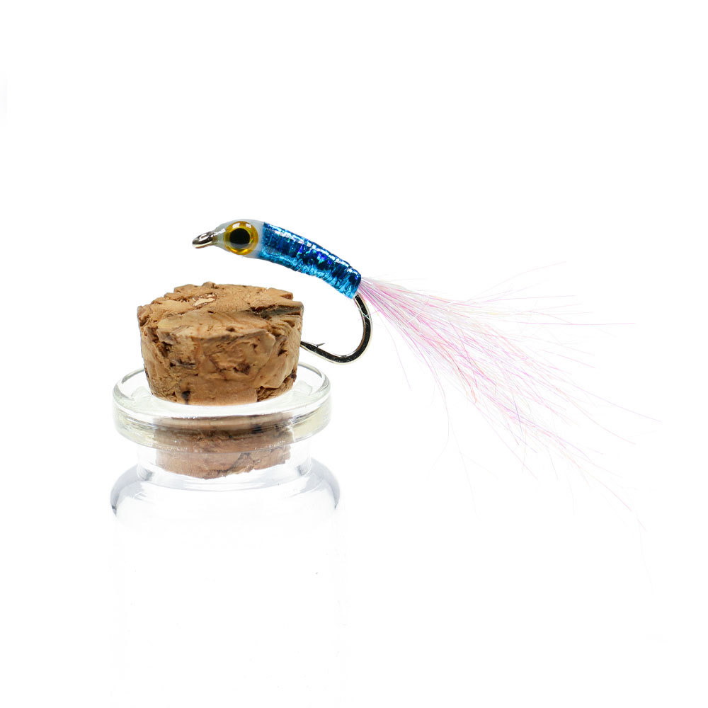 #8 #10 #12 3D Fish Eyes White Ice Dubbing Epoxy Minnow Streamers Fly