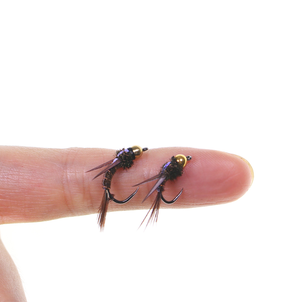 #10 #12 Brass Bead Head Evil Weevil Wet Fly