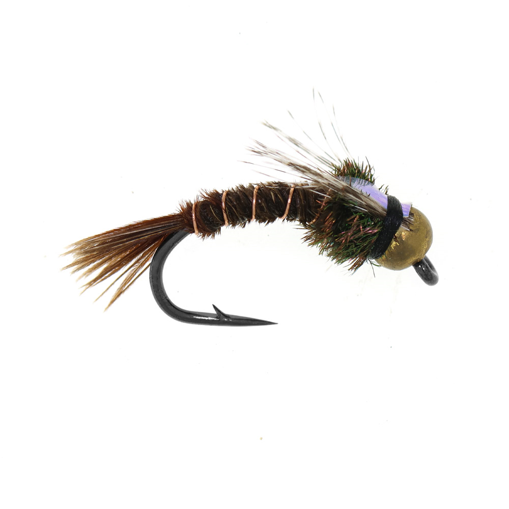 #10 #12 Pheasant Tail Brass Bead Head Nymphs