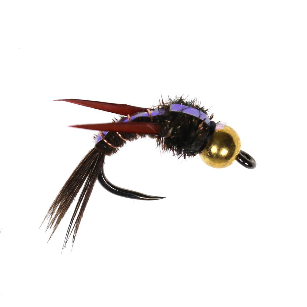 #10 #12 Brass Bead Head Evil Weevil Wet Fly