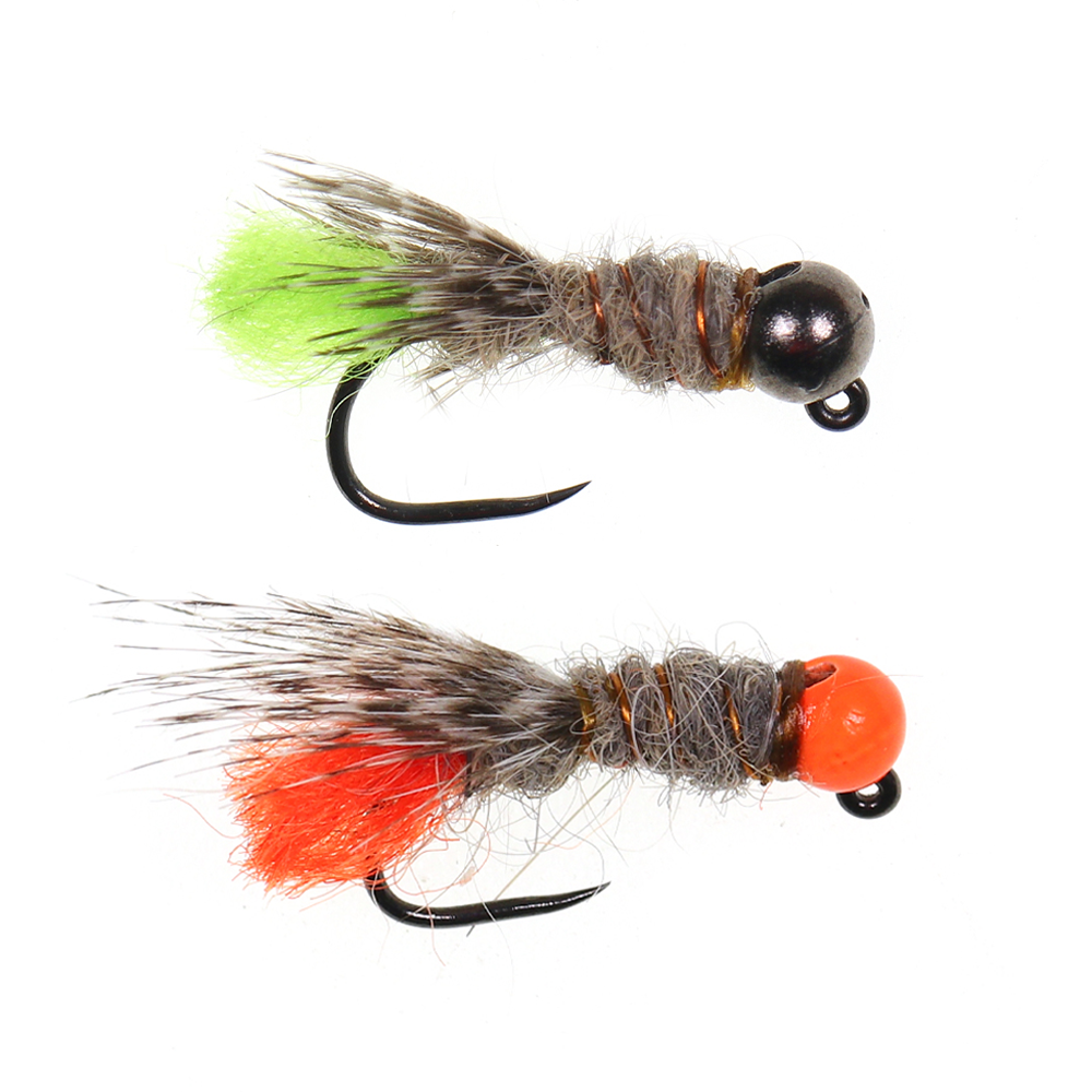 #12 #14 Tungsten Bead Head Hare's Ear Dub Jig Nymph Flies