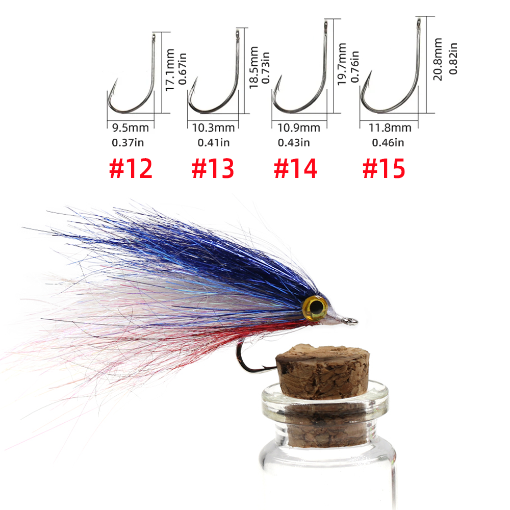 #12 #13 #14 #15  Ice Dubbing Baitfish Wounded Minnow Fly
