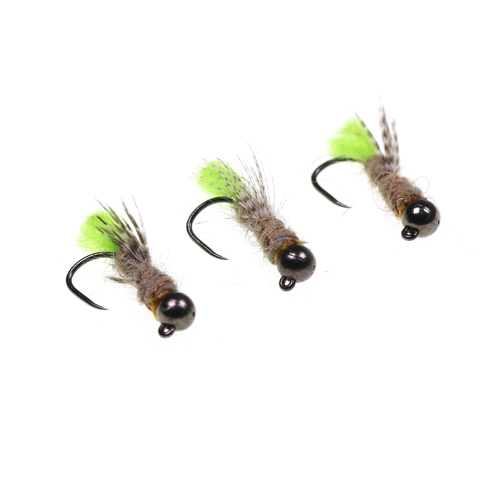 #12 #14 Tungsten Bead Head Hare's Ear Dub Jig Nymph Flies