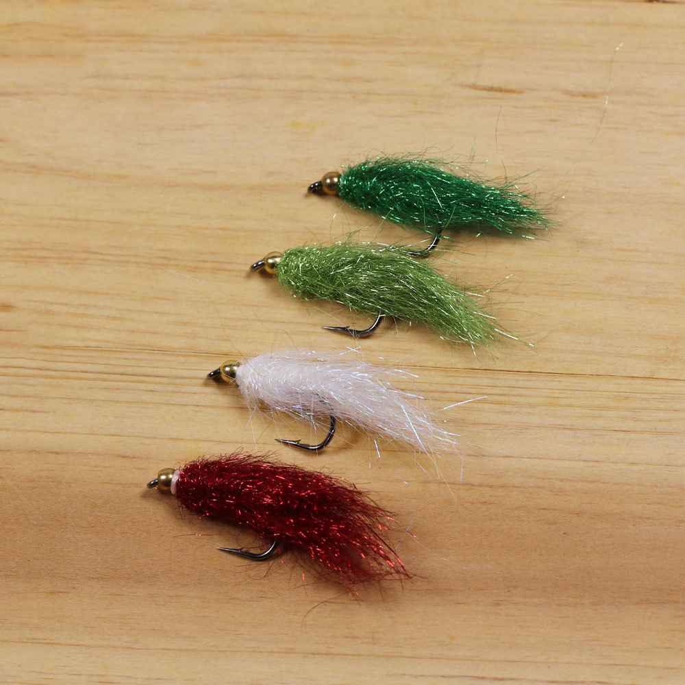 #4 Brass Beadhead Long Ice Dub Fiber Streamer Fly