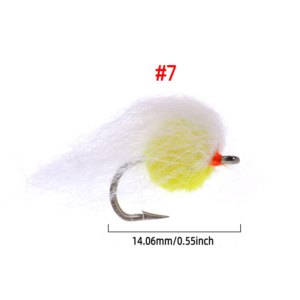 #7 Milk Egg Fly Mimic Salmon Roe Fly