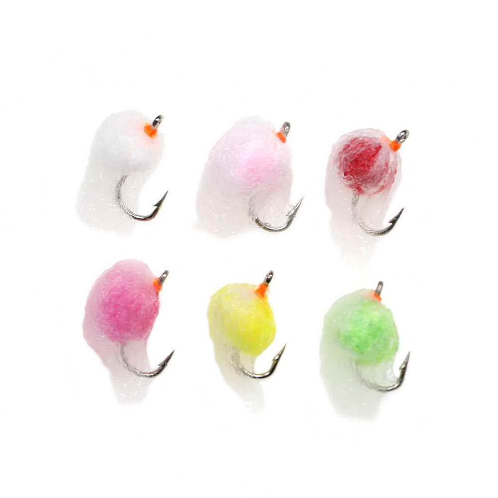 #7 Milk Egg Fly Mimic Salmon Roe Fly