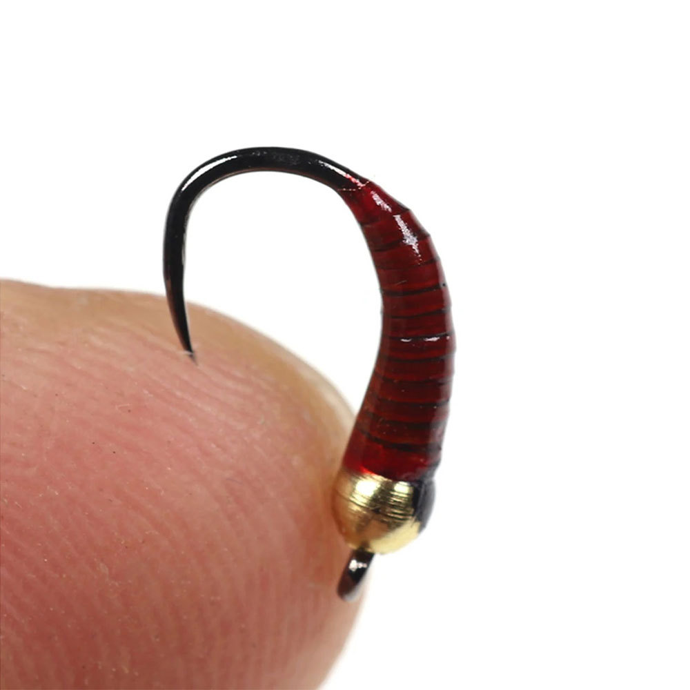 #6 #8 #10 #12 12# 14# 16# 18#  Brass Bead Head Barbless Peacock Quill Perdigon Nymph