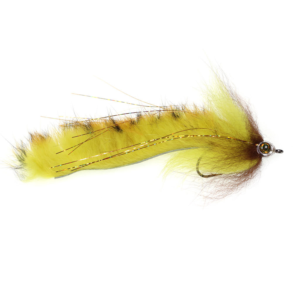 2/0 3D Fish Eyes Hare Strip Zonker Streamer Fly