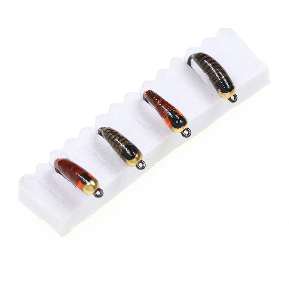 #6 #8 #10 #12 12# 14# 16# 18#  Brass Bead Head Barbless Peacock Quill Perdigon Nymph