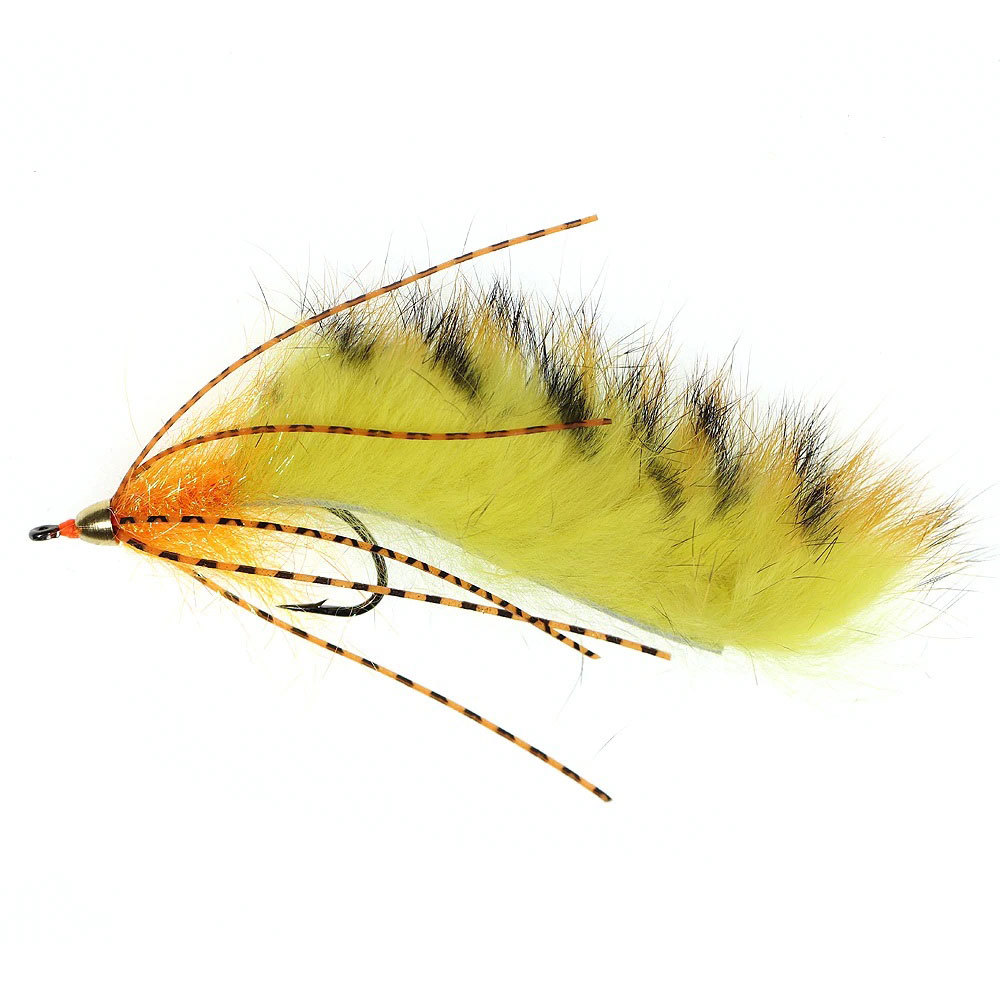 1/0 Brass Cone Heads Barred Zonker Streamers Flies
