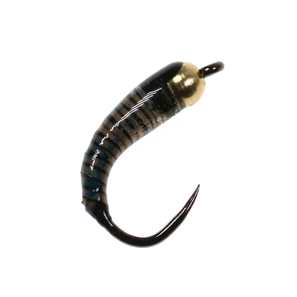 #6 #8 #10 #12 12# 14# 16# 18#  Brass Bead Head Barbless Peacock Quill Perdigon Nymph