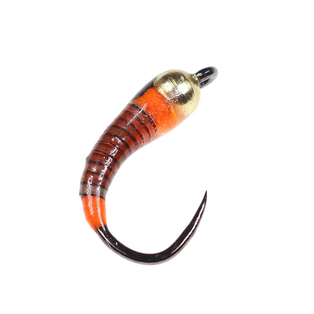 #6 #8 #10 #12 12# 14# 16# 18#  Brass Bead Head Barbless Peacock Quill Perdigon Nymph