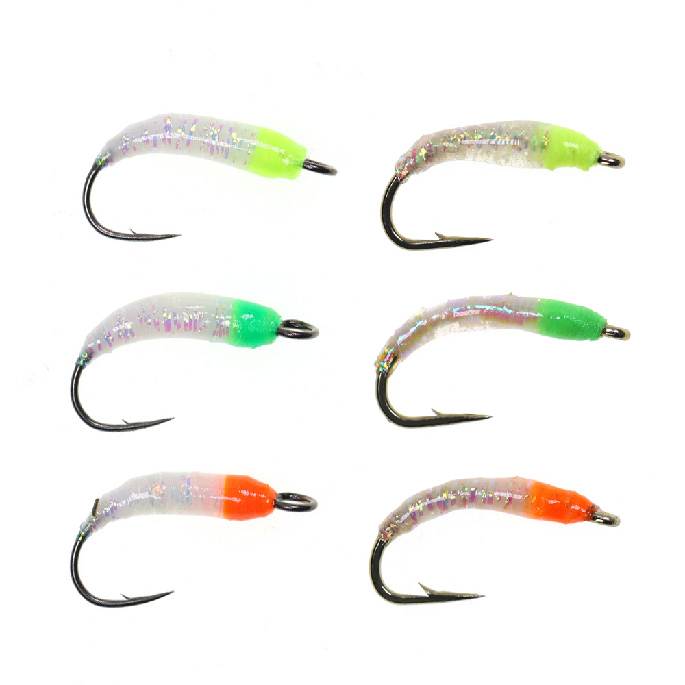 #8~ #18 Flash Gliss Body Nymph Fly