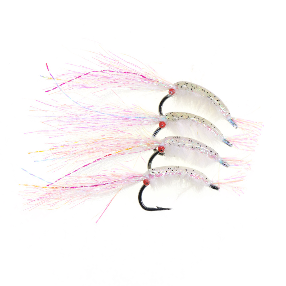 #4 #6 #8 Chain Bead Eye Shrimp Fly