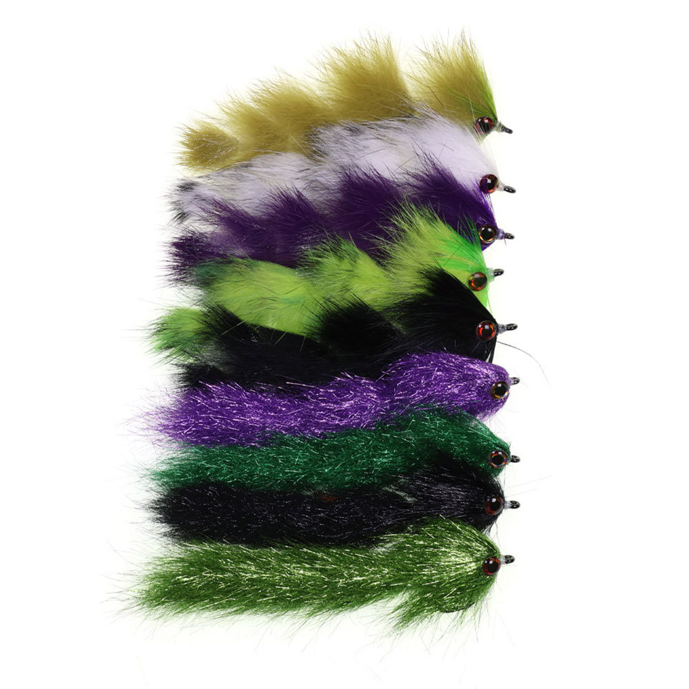 1/0 4.13inch Long Finesse Changer Articulated Fish Spine Fly Baitfish Streamers