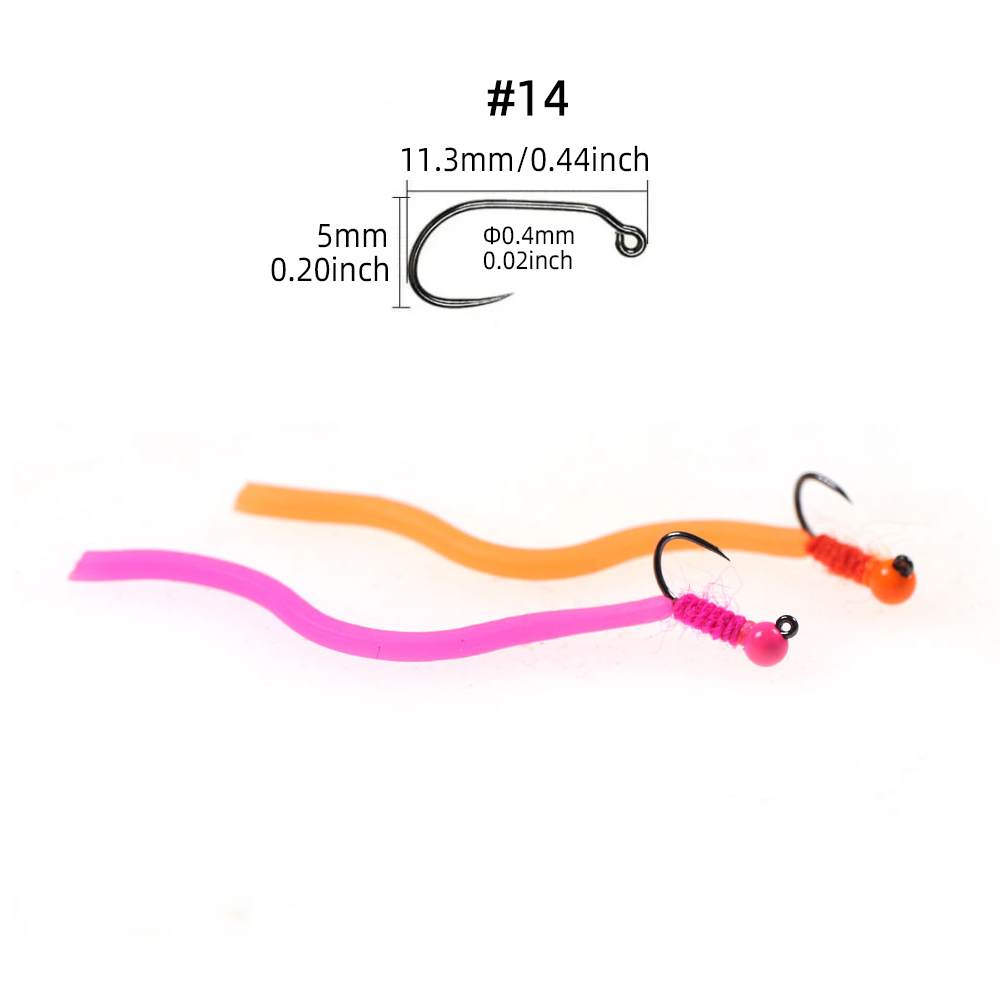 Tungsten Bead Squirmy Worm Fly