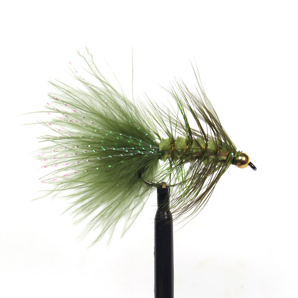 #4 #6 #8 Brass Bead Head Woolly Bugger Streamers