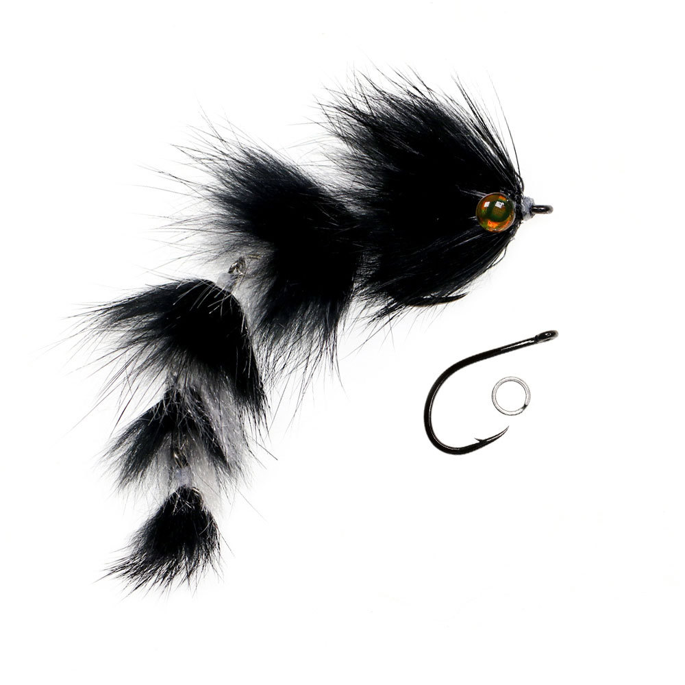 1/0 4.13inch Long Finesse Changer Articulated Fish Spine Fly Baitfish Streamers