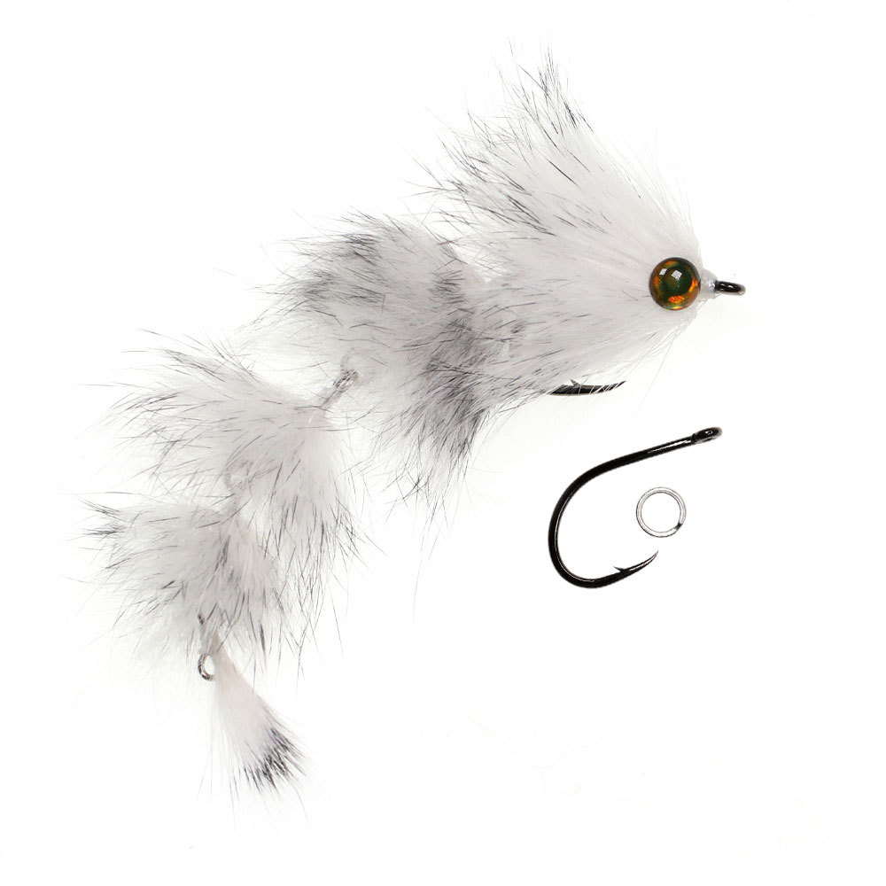 1/0 4.13inch Long Finesse Changer Articulated Fish Spine Fly Baitfish Streamers