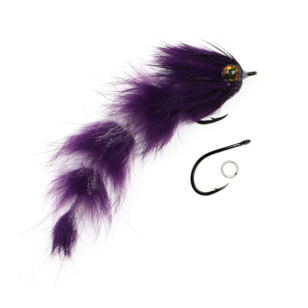 1/0 4.13inch Long Finesse Changer Articulated Fish Spine Fly Baitfish Streamers
