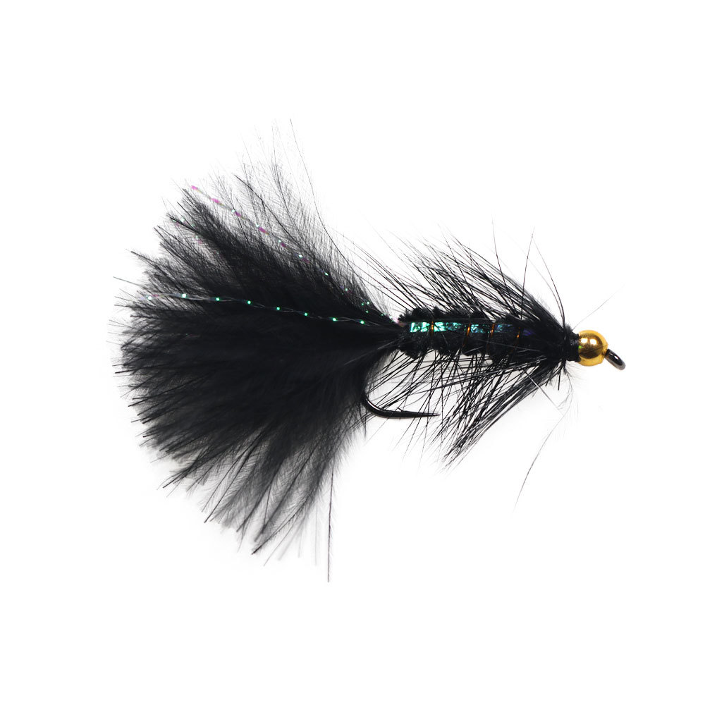 #4 #6 #8 Brass Bead Head Woolly Bugger Streamers