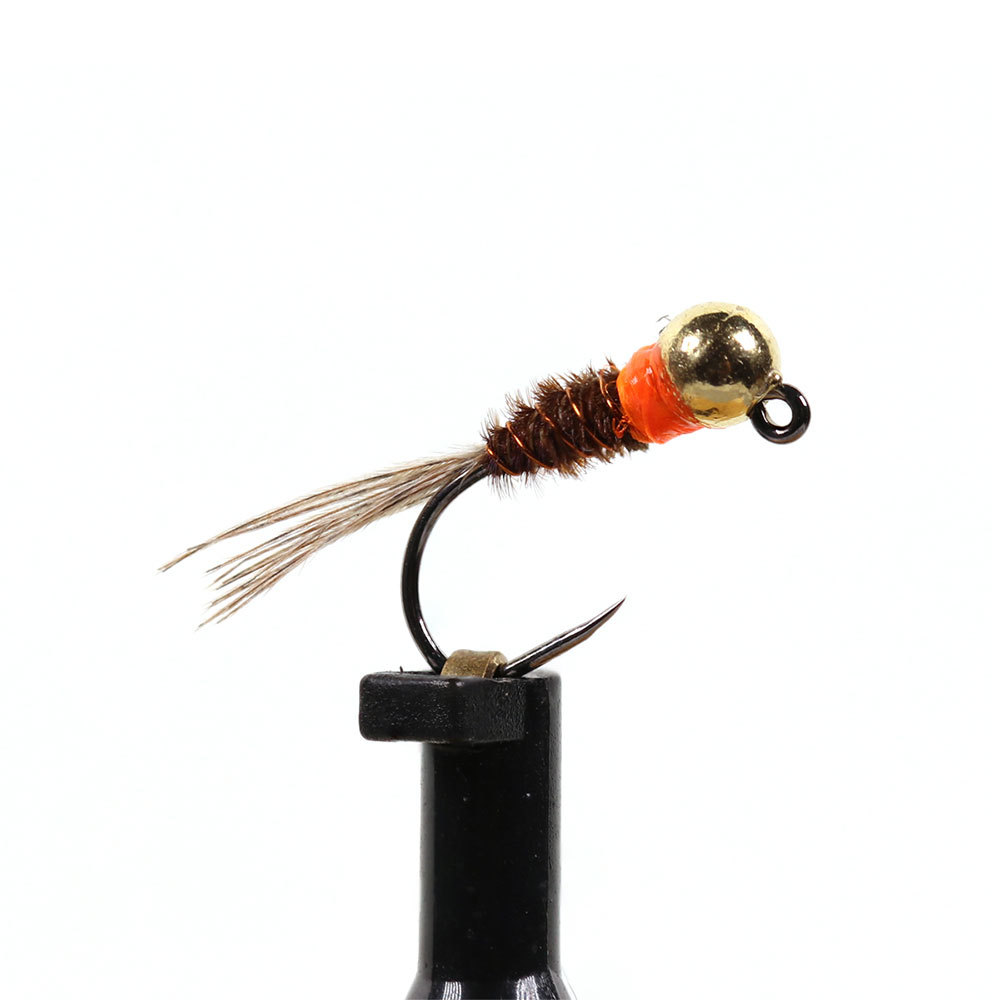#12 #14 #16 Tungsten Bead Head Barbless Pheasant Tail Feather Jig Nymph Fly Euro Perdigon Nymph Wet Fly