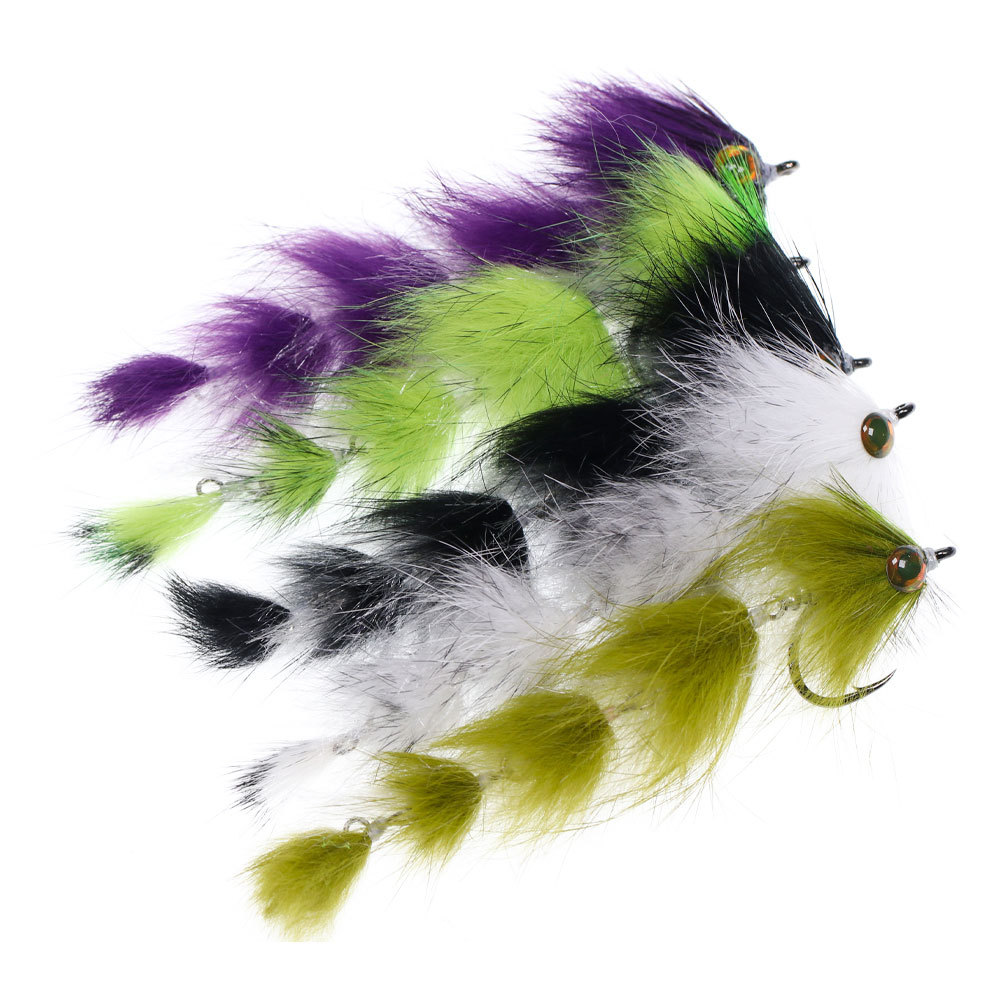 1/0 4.13inch Long Finesse Changer Articulated Fish Spine Fly Baitfish Streamers