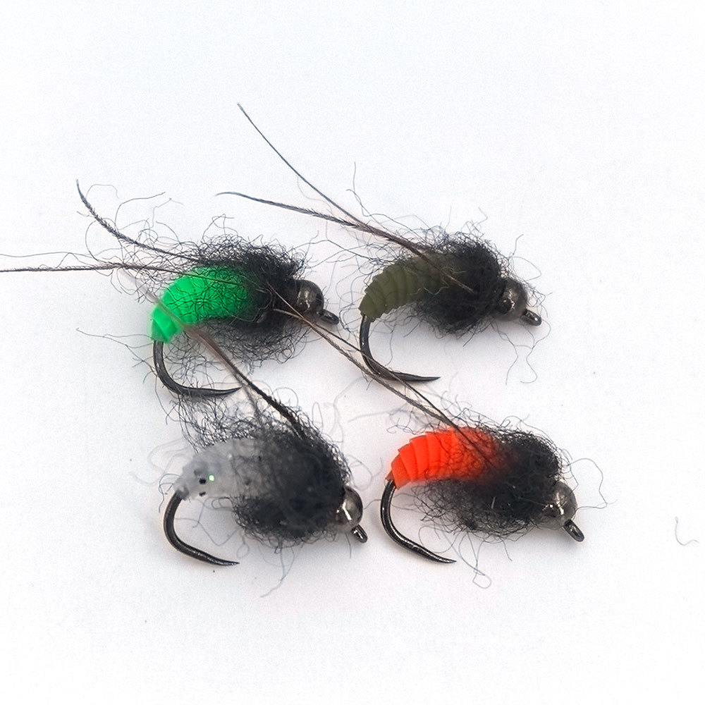 #10 #12 Tungsten Bead Czech Scud Nymphs Sedge Pupae Worm Flies