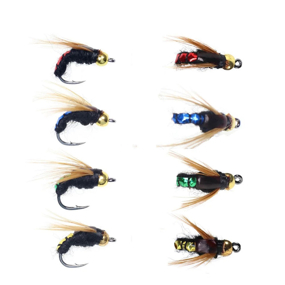 #8 Fast Sinking Brass Bead Head Nymph Scud Fly