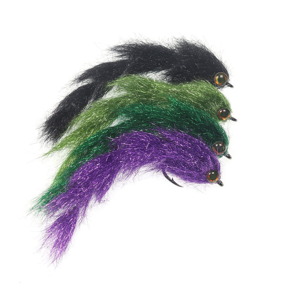 1/0 4.13inch Long Finesse Changer Articulated Fish Spine Fly Baitfish Streamers
