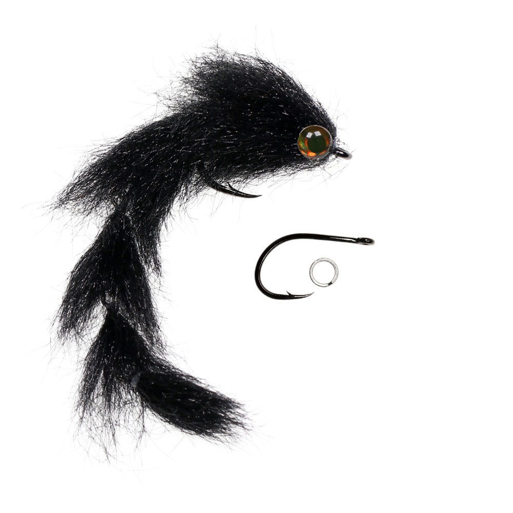 1/0 4.13inch Long Finesse Changer Articulated Fish Spine Fly Baitfish Streamers