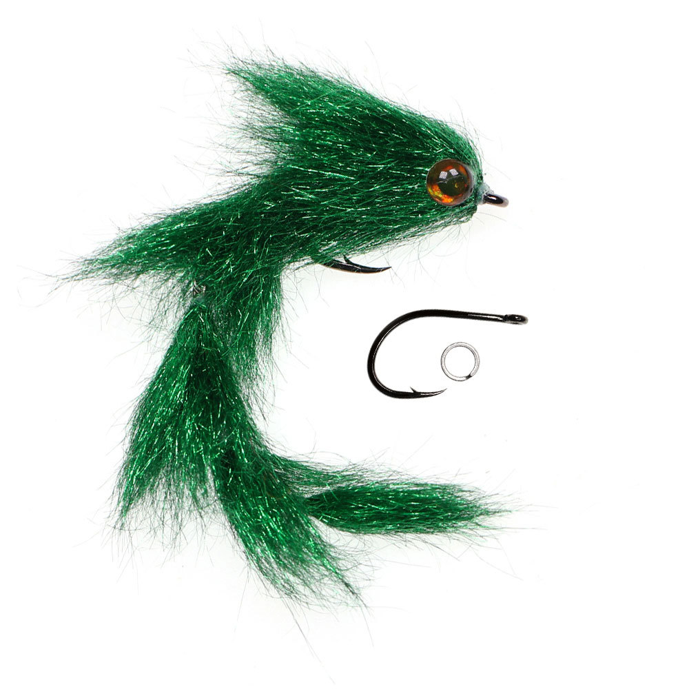 1/0 4.13inch Long Finesse Changer Articulated Fish Spine Fly Baitfish Streamers