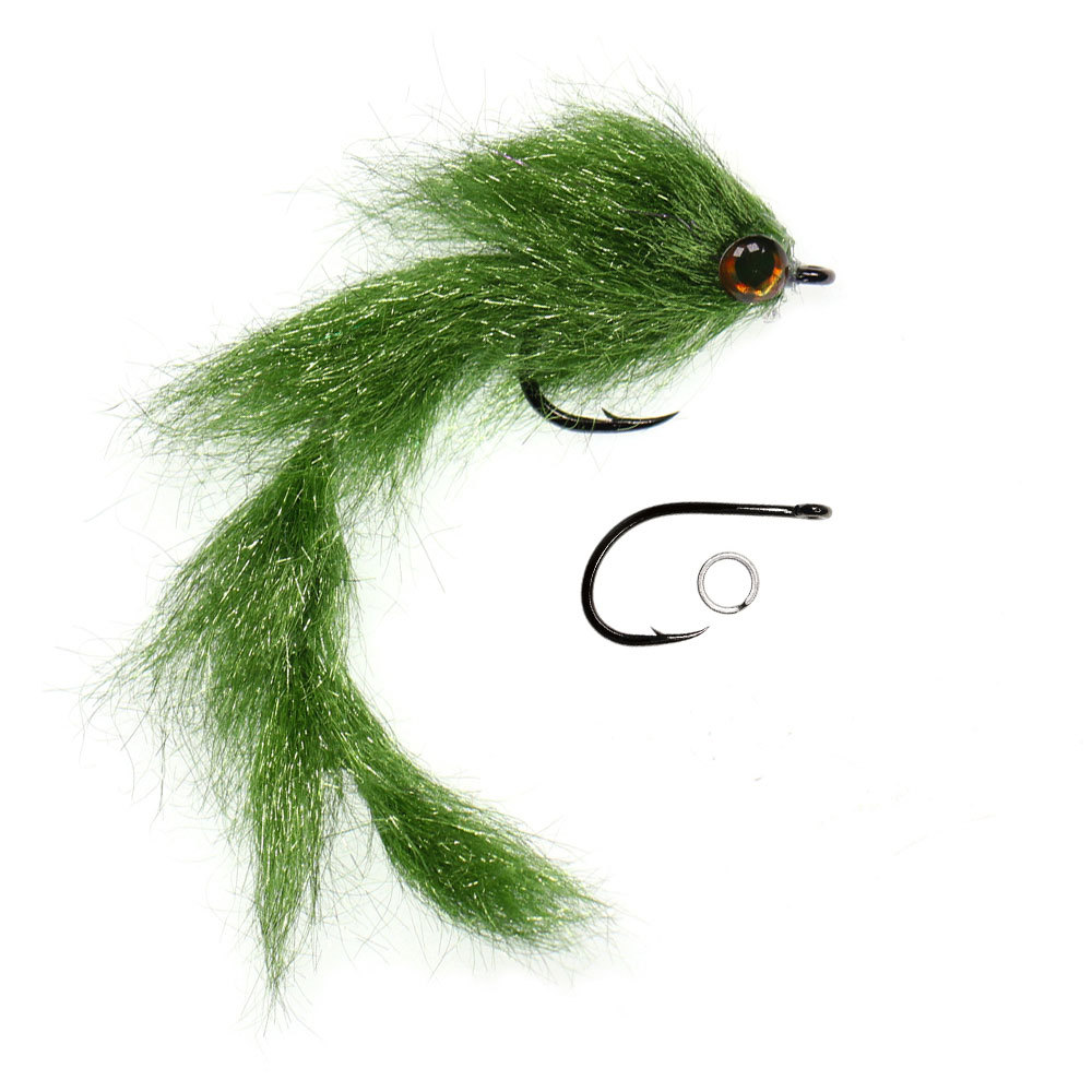 1/0 4.13inch Long Finesse Changer Articulated Fish Spine Fly Baitfish Streamers