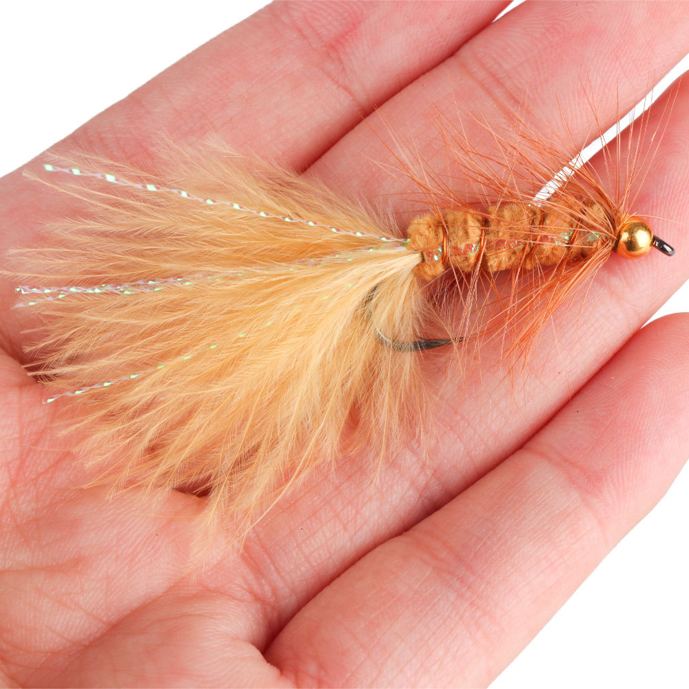 #4 #6 #8 Brass Bead Head Woolly Bugger Streamers