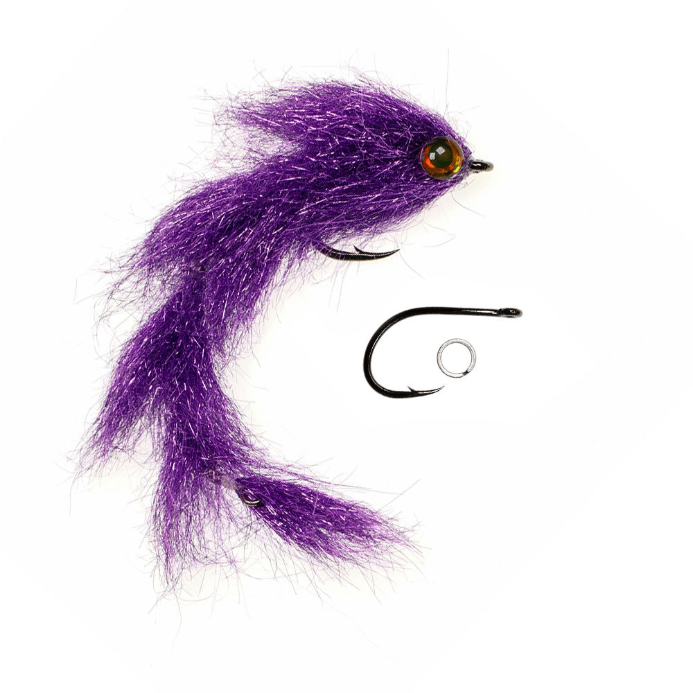 1/0 4.13inch Long Finesse Changer Articulated Fish Spine Fly Baitfish Streamers