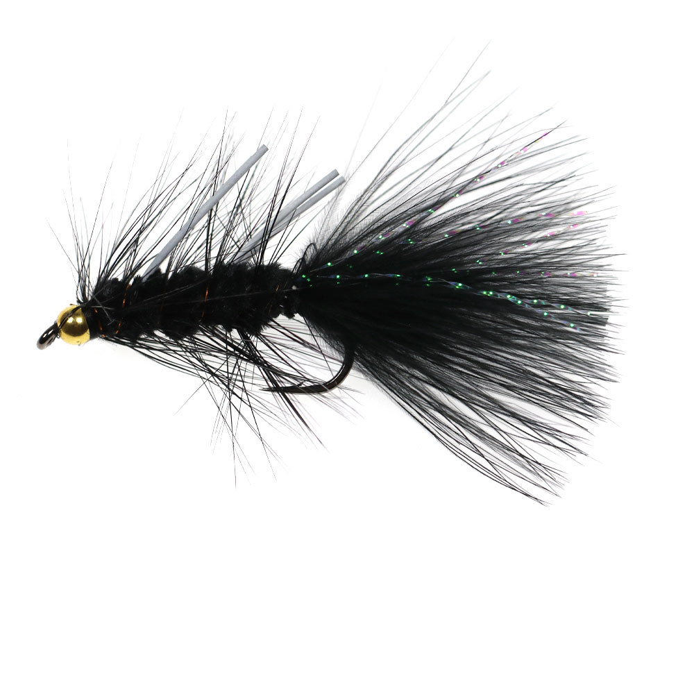 #4 #6 #8 Brass Bead Head Rubber Legs Woolly Bugger Streamers