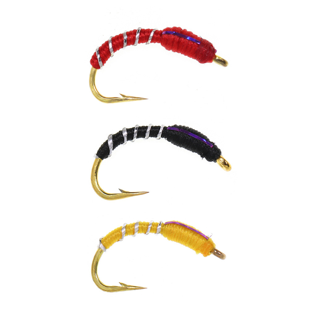 #12 Buzzer Nymph Zebra Midge Caddis Larva Chironomid Fly
