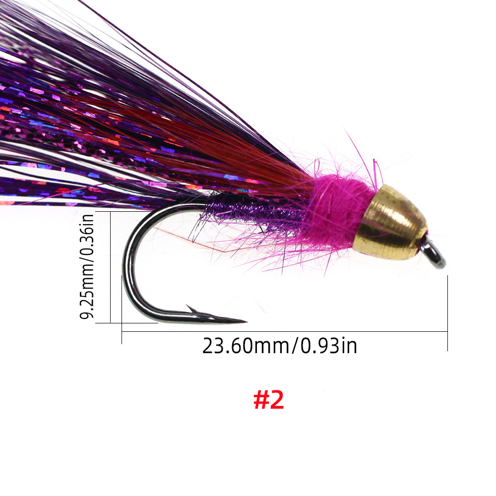 #2 Cone Head Magnet Flash Streamer Fly
