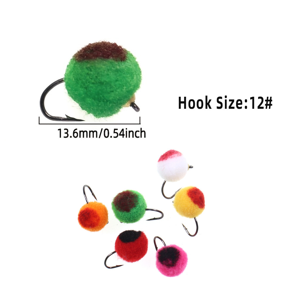 #12 Bead Head Glo Bug Salmon Egg Fly