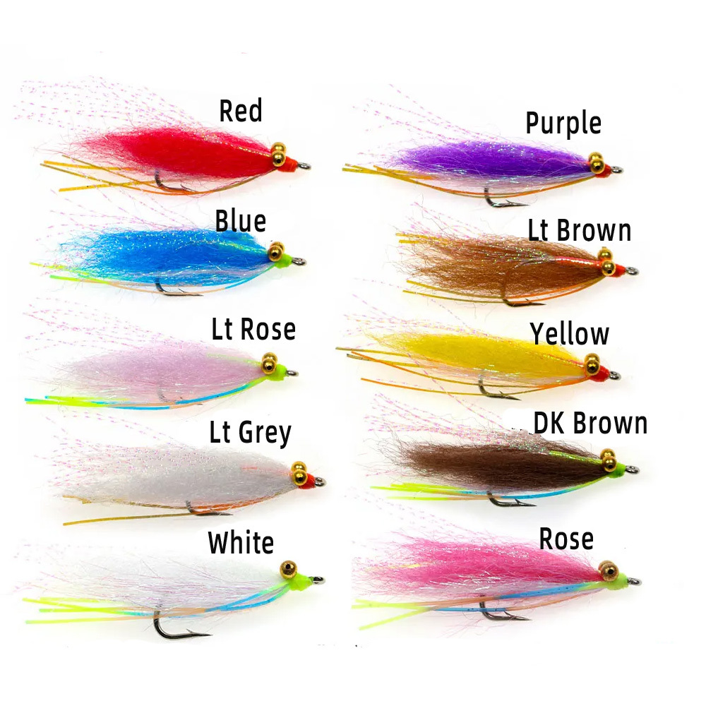 #4,#2,#1/0,#2/0. Crazy Charlie Fly Saltwater Streamer Flies