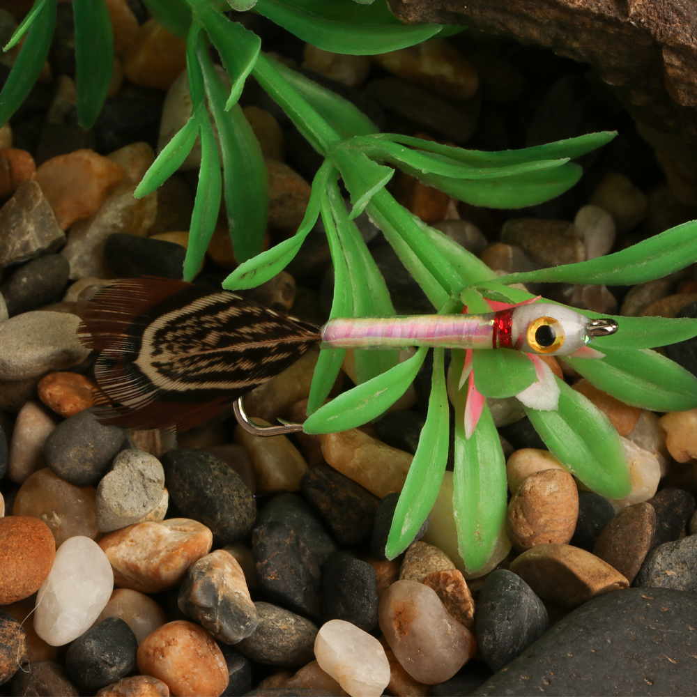 #6 #8 3D Fish Eyes Epoxy Minnow Streamers Fly
