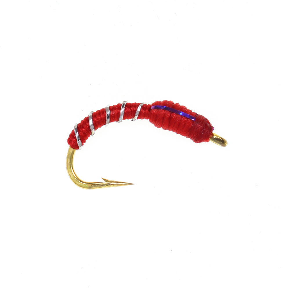 #12 Buzzer Nymph Zebra Midge Caddis Larva Chironomid Fly