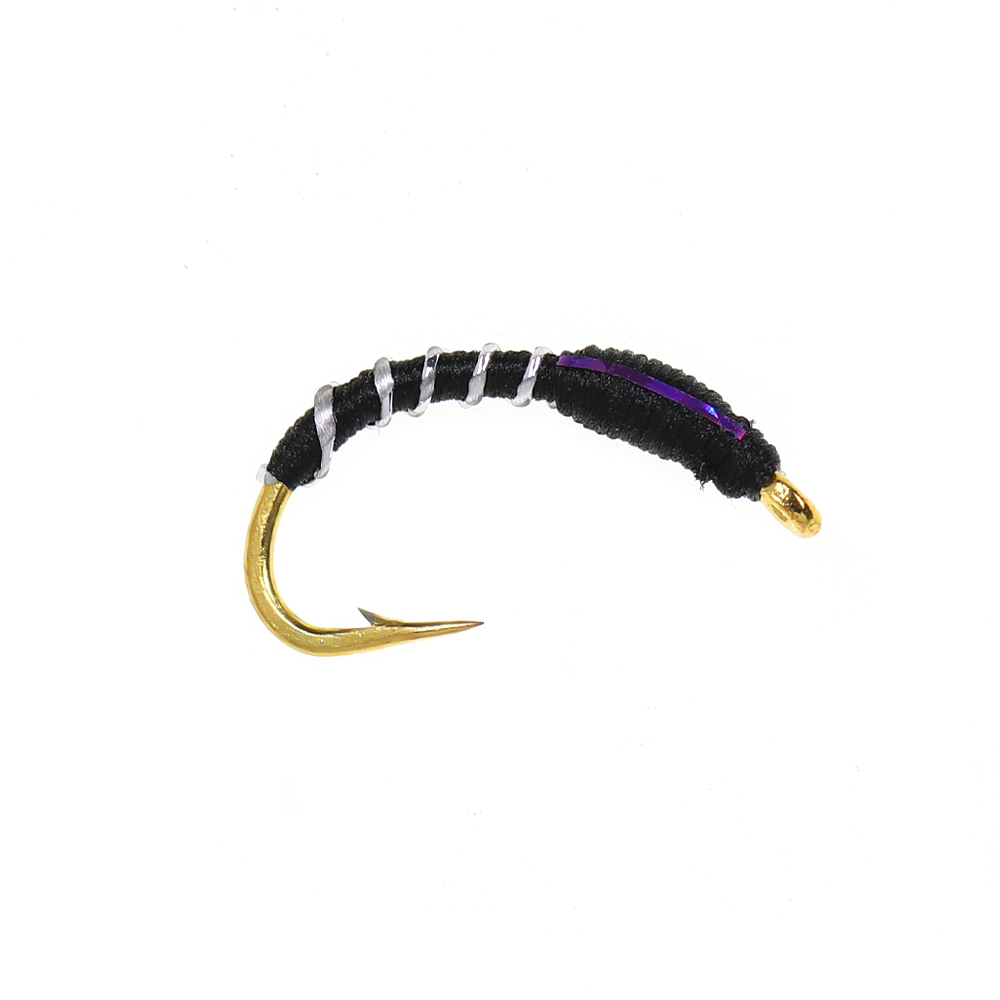#12 Buzzer Nymph Zebra Midge Caddis Larva Chironomid Fly