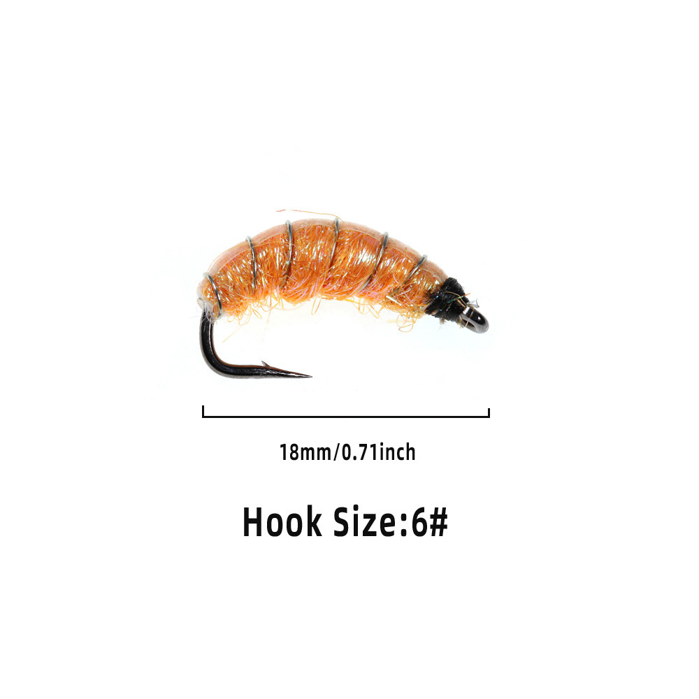 #8~ #18 Flash Gliss Body Nymph Fly