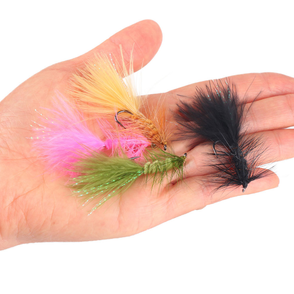 #4 #6 #8 Marabou Feather Tail  Woolly Bugger Streamer Fly