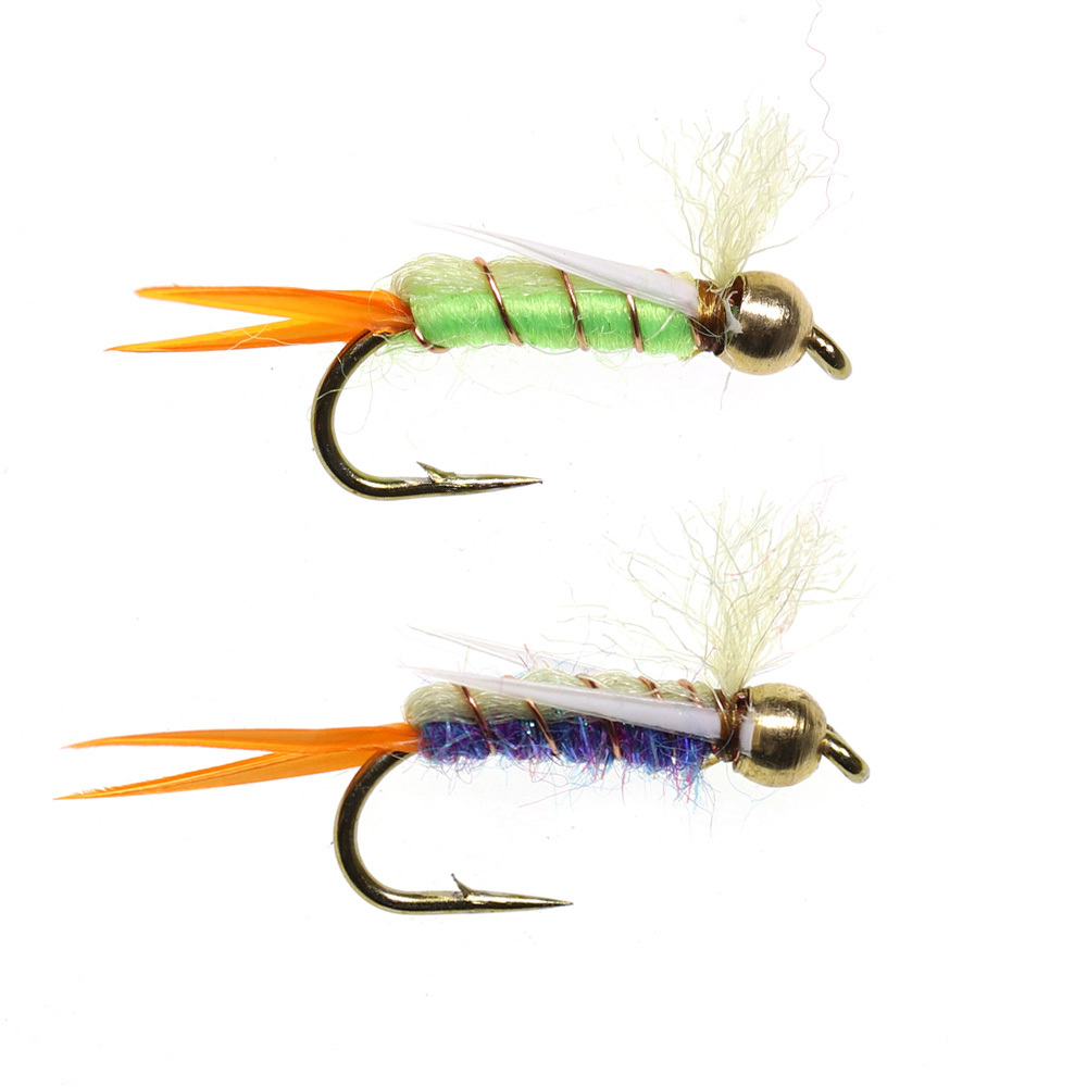 #12 Brass Beadhead Nymph Psycho Prince Nymph