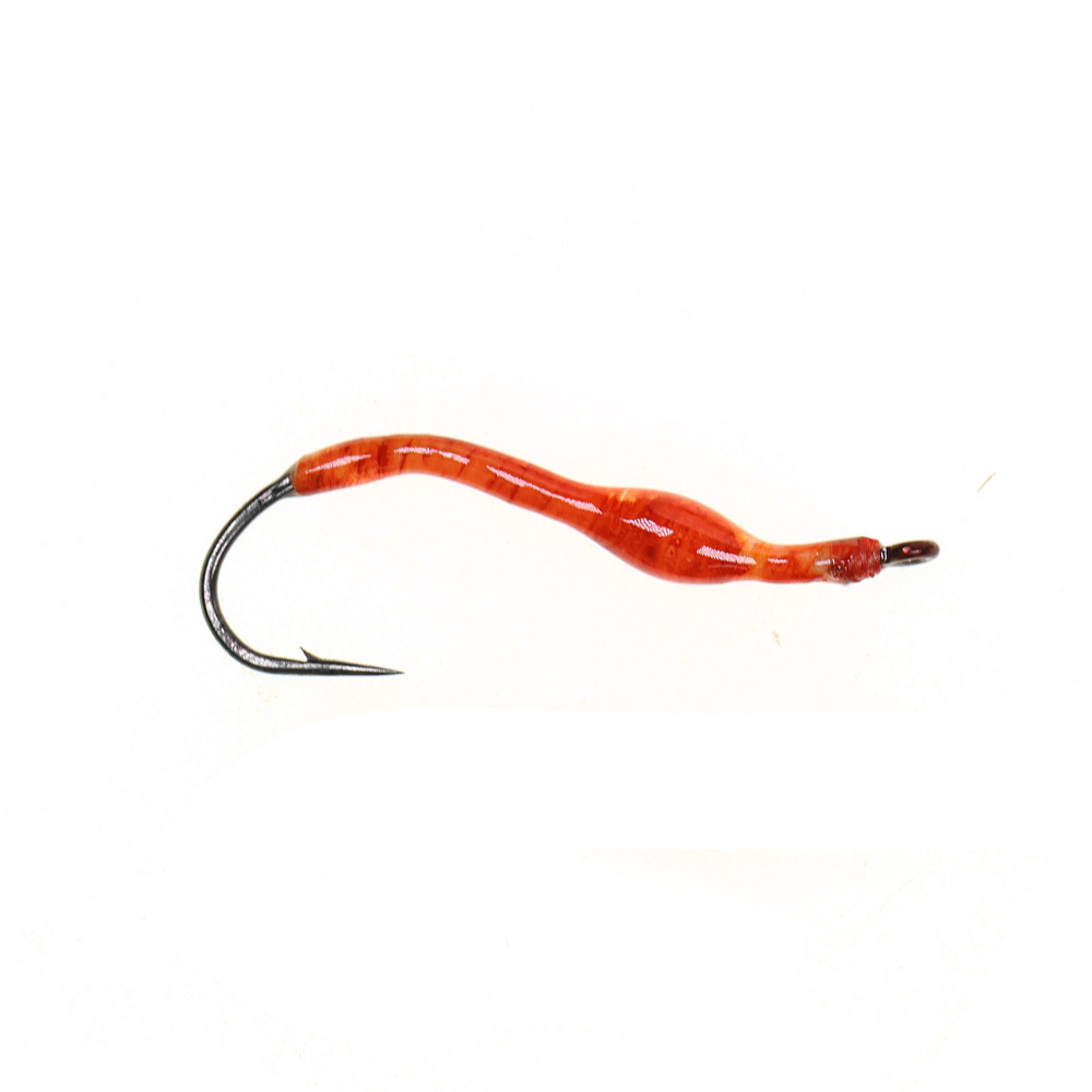 #13 Epoxy Squirmy Wormy Fly Luminous Earth Worm Lure Realistic Fly
